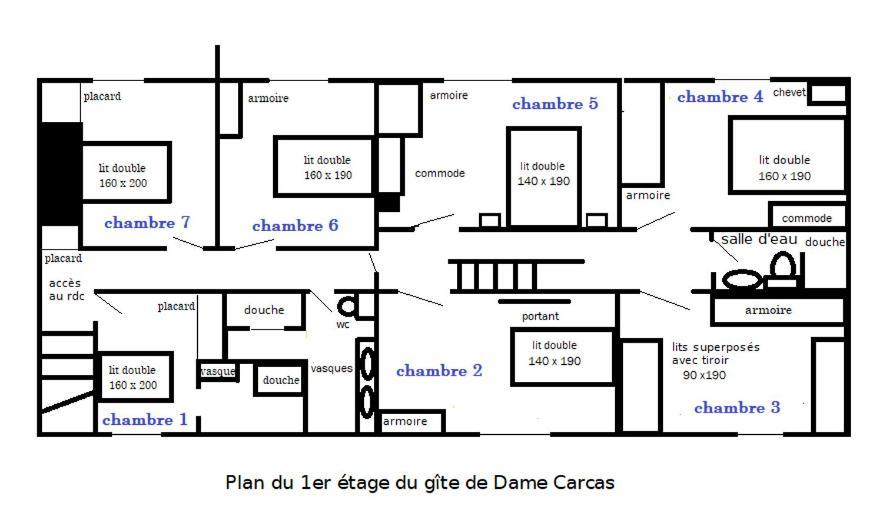 קרקסון Domaine D'Herminis - Gite De Dame Carcas מראה חיצוני תמונה